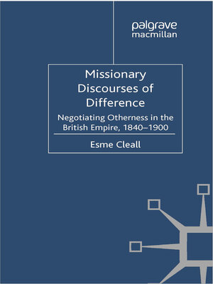 cover image of Missionary Discourses of Difference